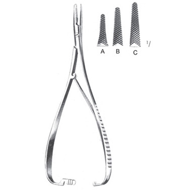 Needle Holders With Carbide Tips & Handle